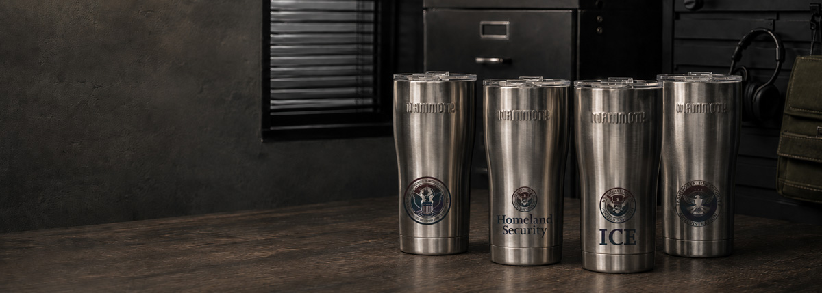 mammoth drinkware for DHS ICE CBP TSA
